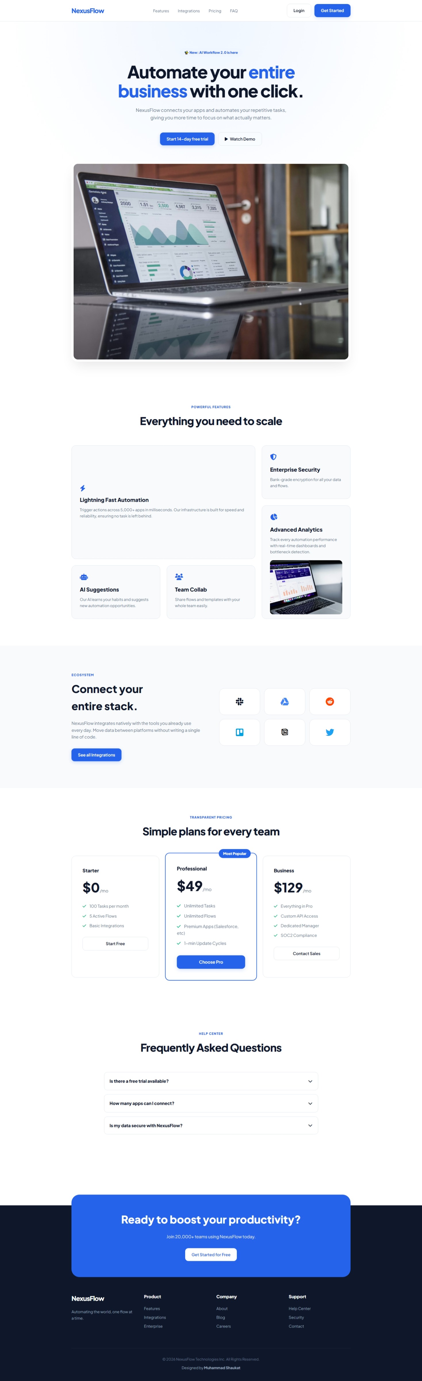 SaaS Template Full