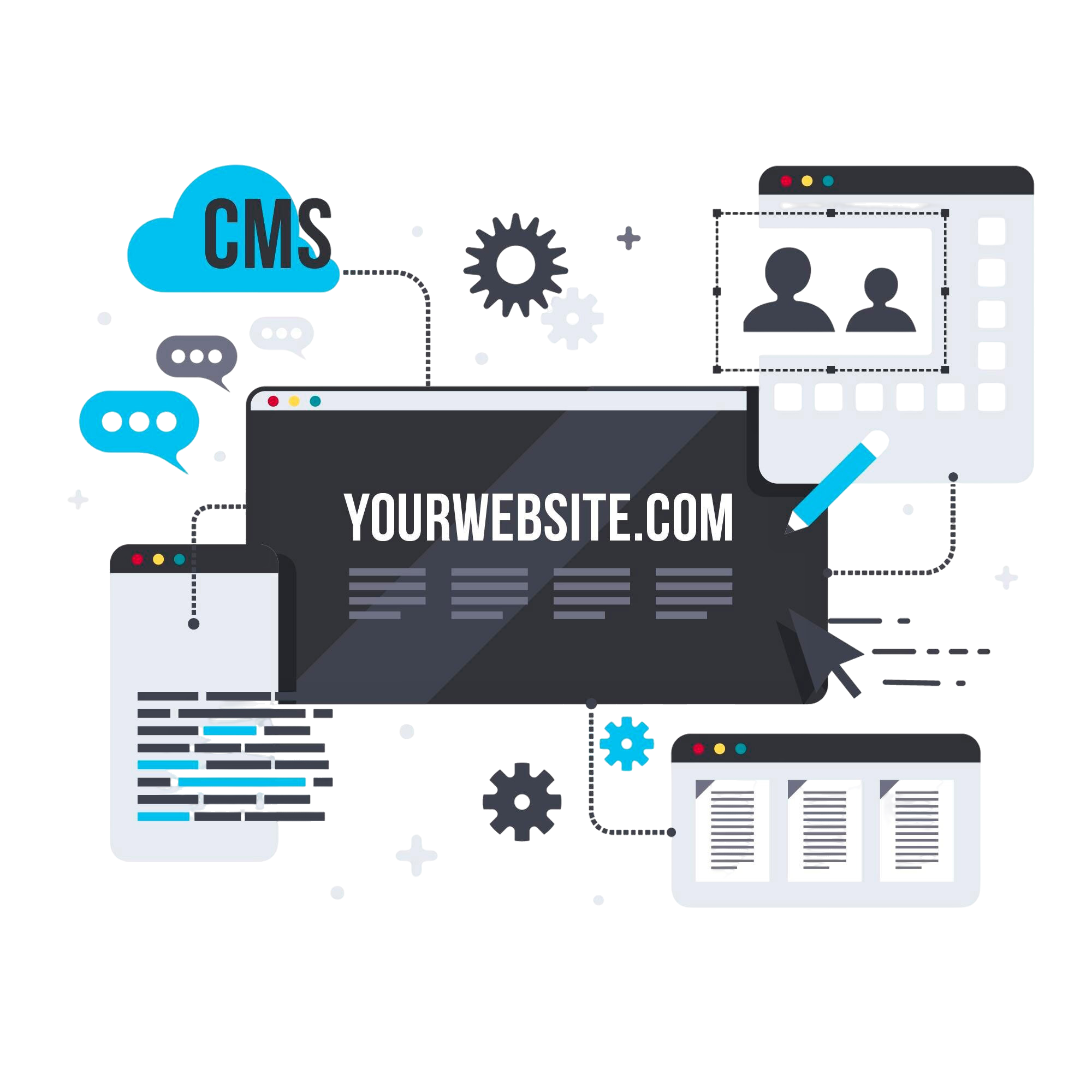 Web designing illustration